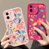 Colorful Flowers Silicone Case For iPhone 17 16e 15 16 Pro Max 14 13 12 11 Pro Max 17e Shockproof Bumper Soft TPU Phone Cover