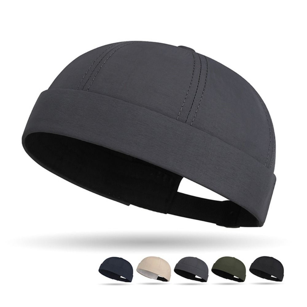 Mesh Beanie Hat Lightweight Docker Cap Fashion Brimless Hat Outdoor Daily