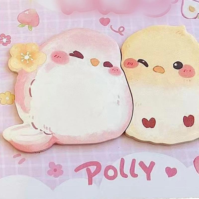 20 Sheets Cute Cartoon Animal Sticky Notes Memo Sticky Note Animal Notepad Page Markers Flags for Home School Office