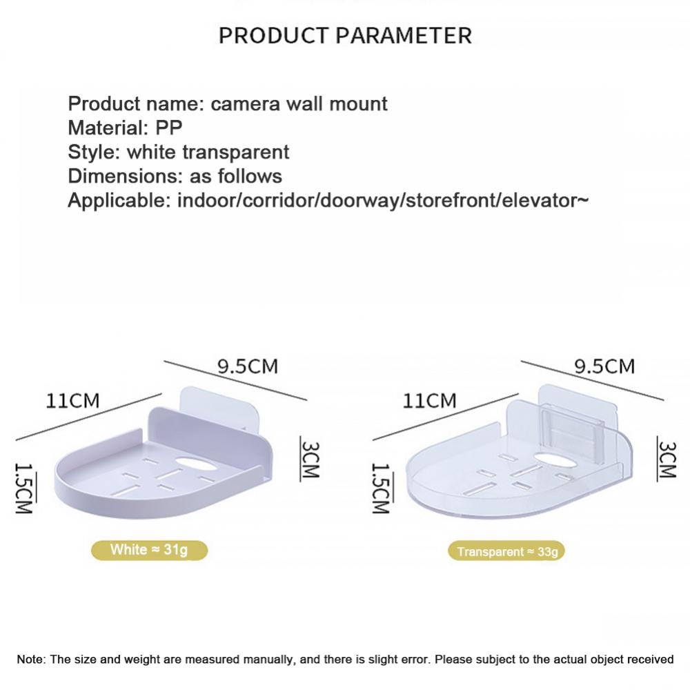 Security Camera Holder Wall Mount Floating Stand Shelf Home Bedroom Bathroom Camera Rack Monitoring Tray Organization Storage