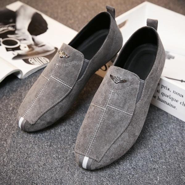 Breathable Lazy Shoes For Men In Timeless Velvet Design Size 40-44**