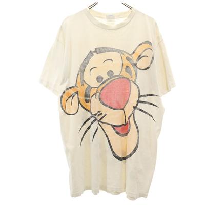ФУТБОЛКА THE Disney STORE 90-х годов, старая, сделано в США, Тигра, короткий рукав, одинарная строчка, принт с двух сторон, мужская, б/у