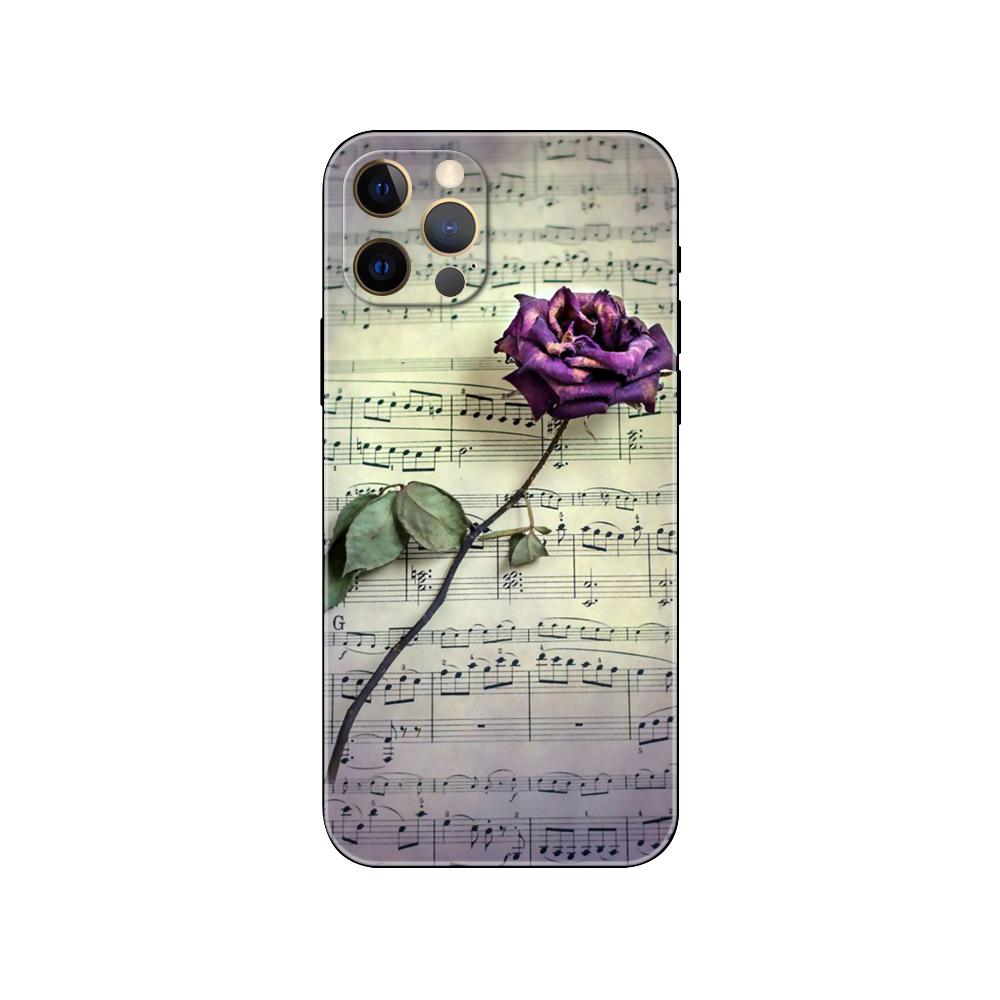 Классический музыкальный скрипка с нотами, черный чехол из ТПУ для iPhone 5 5S se 6 6s 7 8 plus x 10 XR XS 11 12 13 mini pro MAX, задняя крышка