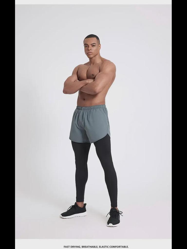 Мужские профессиональные шорты для марафона 2024 года с подкладкой — двухслойные, 3-дюймовые, тренд для легкой атлетики и фитнеса