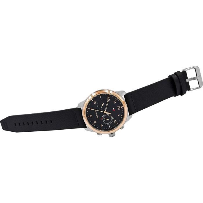 Montre Homme - Tommy Hilfiger 1791786 - Cuir de Veau - Quartz - Étanchéité 5 ATM
