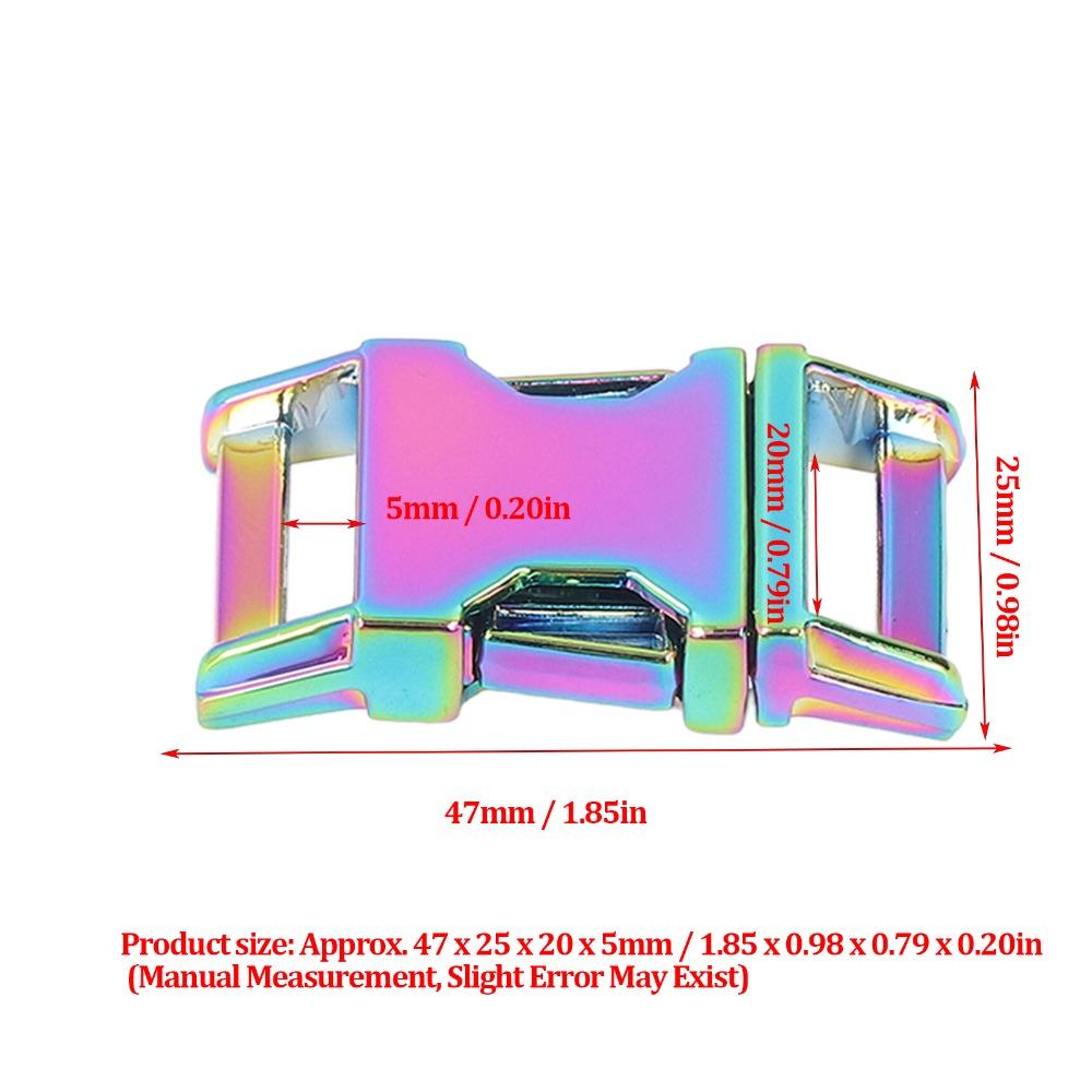 4pcs Glossy Finish Quick Release Clip Zinc Alloy Belt Buckle Metal Buckle For DIY Craft