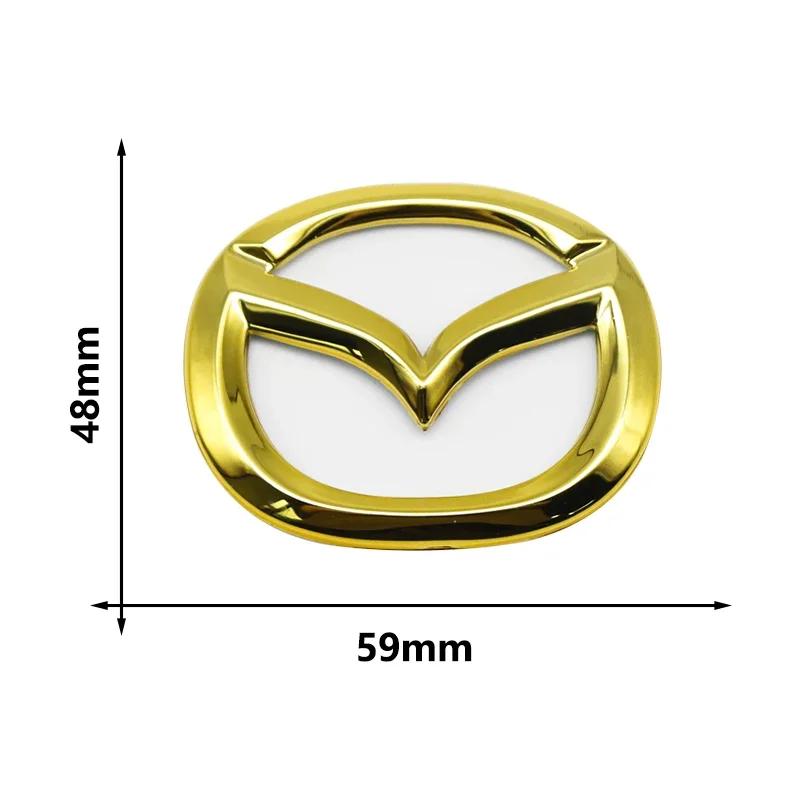 Наклейка-логотип на центр руля автомобиля, материал ABS, наклейка на руль для Mazda 3 Bk 6 Gh CX 5 2 90 30 50 Encosella tbfxu53