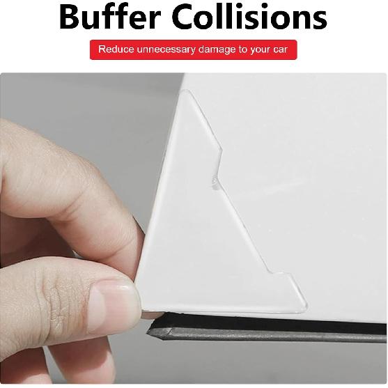2 PCS Right-Angle Car Door Corner Protector, 1.77" x 1.77" Self-Adhesive Anti-Collision Decorative Door Edge Guard, Universal for Car SUV Truck