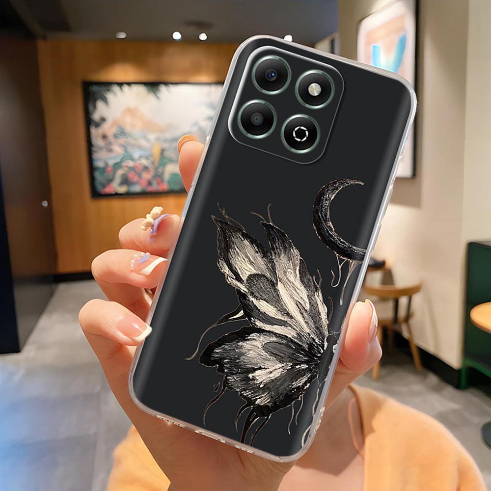 Чехол для Honor X6B Милый Панда Прозрачная Задняя Крышка Для Honor X6b JDY-LX1 JDY-LX2 Прозрачный Силиконовый Полная Защита Чехол для Телефона Coque