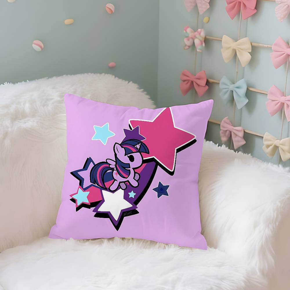 Cute FfluttershyS Kawaii Case Plush Fabric Soft Pillowcase Double Sided Print Cushion Cover Household Gifts
