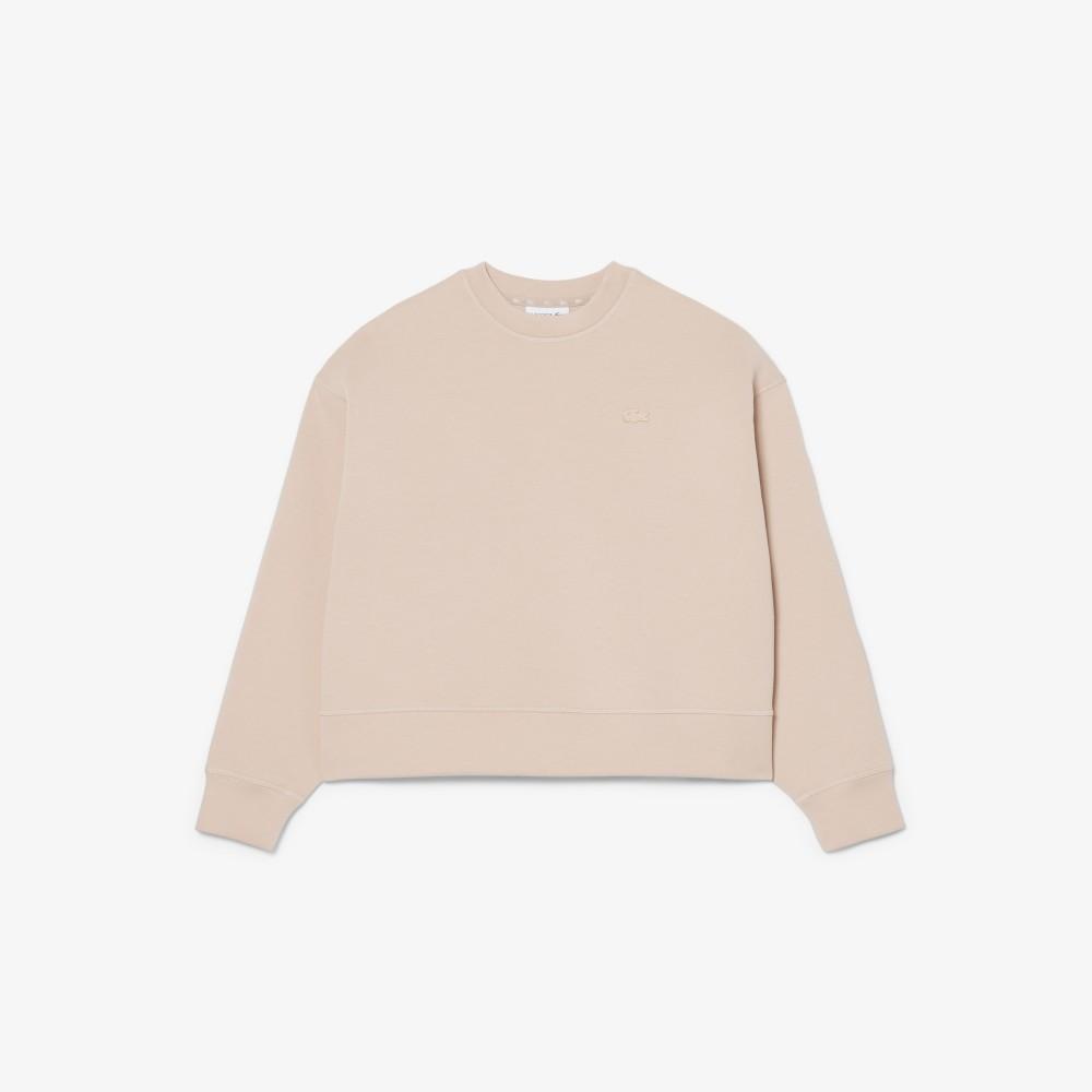 [Lacoste] Women's Double-Face Soft Crewneck Sweatshirt SF0046-56GX6F