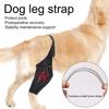 Dog Knee Rear Leg Brace with Fastening Strap Wear Resistant Ultralight Adjustable