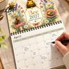 Decorative Desktop Planner 2027 Bee Themed Calendar, Spiral Binding And Thickened Desk Calendar Paper Planner, Monthly Agenda for Daily Schedule