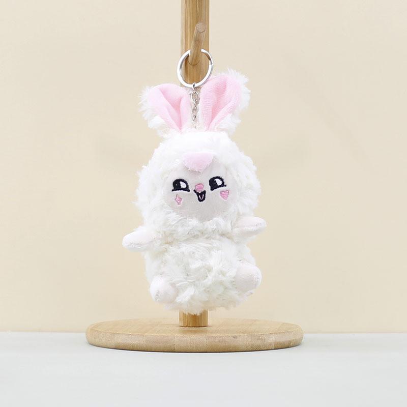 Plush Rabbit Cartoon Toys Keychain Stuffed Dolls Bag Decorations Gifts Kids