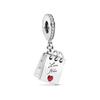Silver Teacher Pendant Women Bracelet DIY Jewelry Bead Charms Fine Dangle Bachelor Cap Gift