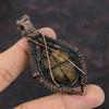 Chiastolite Pendant Copper Wire Wrapped Pendant Genuine Gemstone Pendant Copper Wire Wrap Jewelry Handmade Pendant Rainbow Moonstone Jewelry