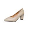 Plus Size 35-42 Basic Pumps Pointed Toe High Heels Boat Shoes for Woman Dress Shoes Shallow White Wedding Shoes Black