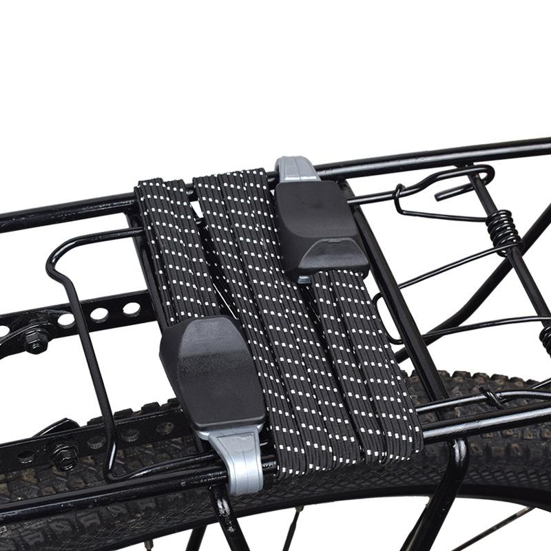 1PC Bicycle Luggage Rope Mountain Bike Elastic Straps Cord Hooks Strong Elasticity Convenient To Carry Outdoor Tensioning Belts