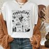 Vintage Style 90s Clothing Vintage Reputation Magic Snake Print Taylor Album Shirt Women's Harajuku Pattern Short Sleeve Shirt