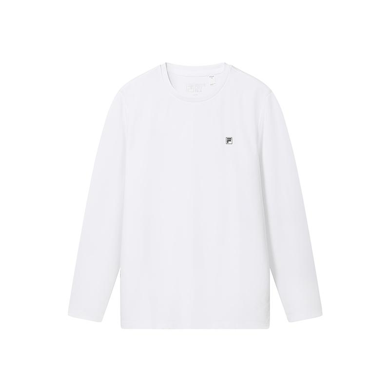 Men's FILA T-Shirts Men's Standard White Crew Neck Moderate Straight Fit