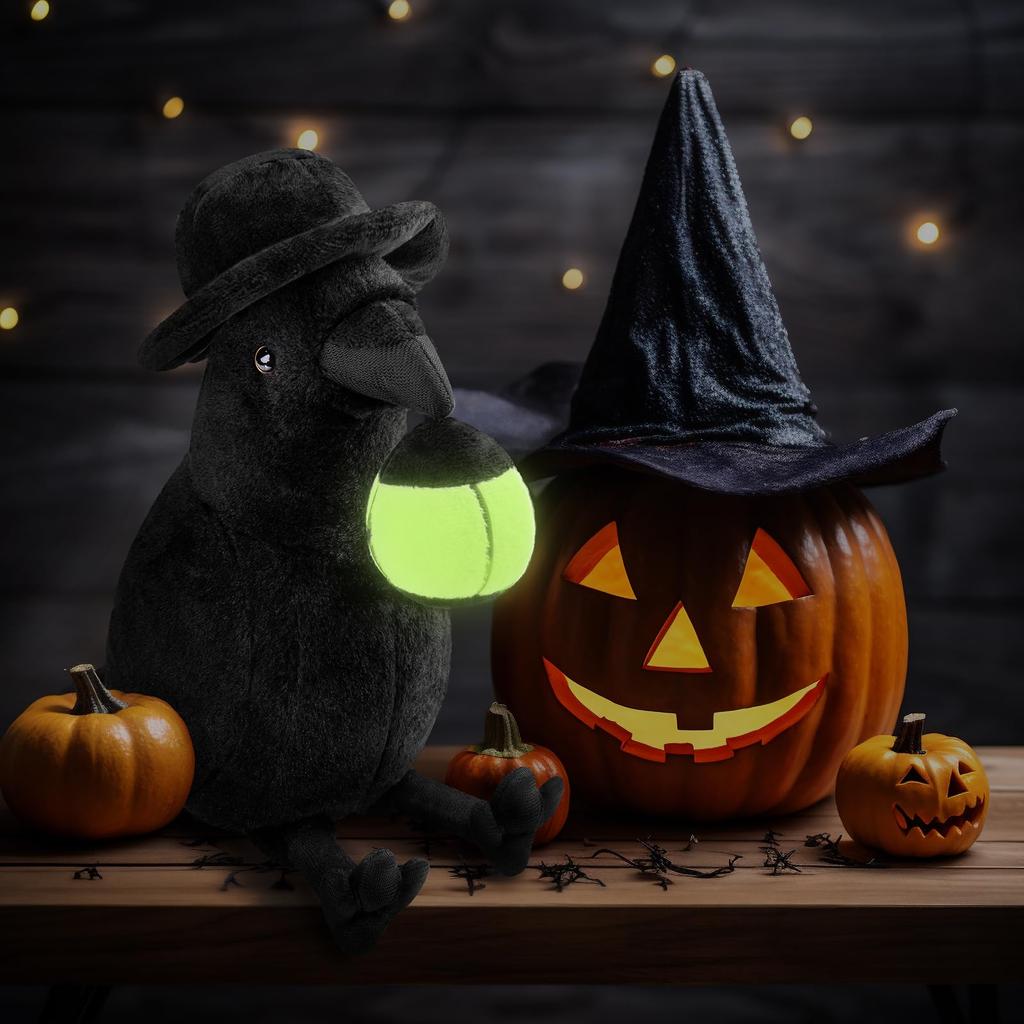 Плюшевая игрушка ворона, сделанная ZHONGXIN, реалистичная милая ворона, стоящая мягкая птица, кукла, обнимающая подушка, черный магазин подушек, декор для совместного сна…