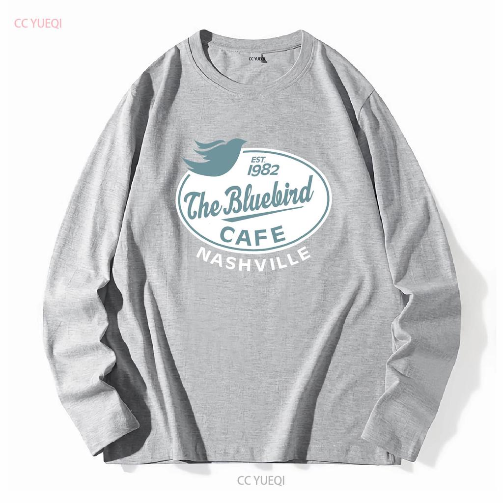 BLUEBIRD CAFE NASHVILLE Футболка Бар Музыкальное заведение Ретро Потертая Взрослый МАЛЕНЬКИЙ винтаж Стиранная Повседневная с принтом Унисекс