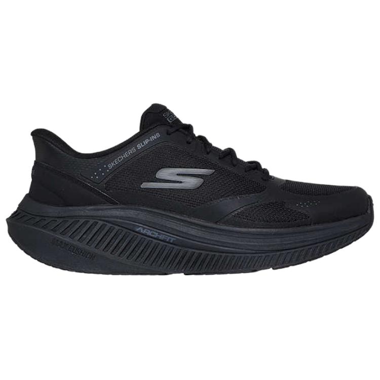 Skechers Слипоны Go Walk 7 Удобные Универсальные Прочные Легкие Низкие Повседневные Городские Для Поездок Беговые Кроссовки Мужские Сникер Черный 216351-BBK