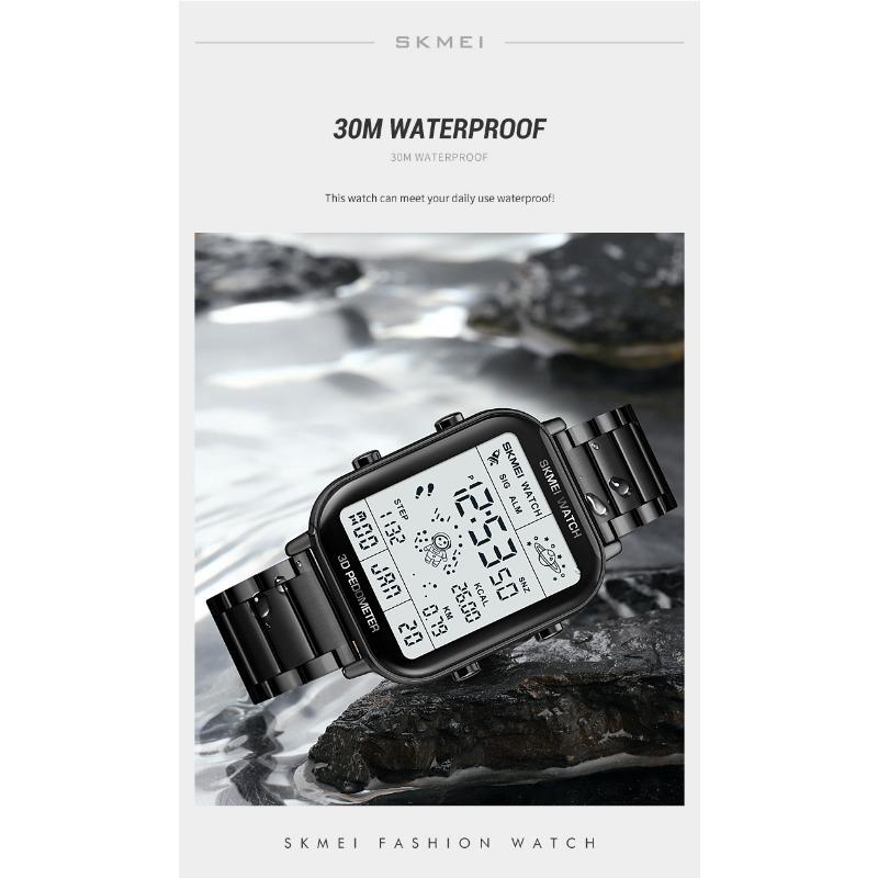 Skmei 1888 модные спортивные цифровые часы мужские секундомер обратный отсчет наручные часы календарь водонепроницаемые электронные часы