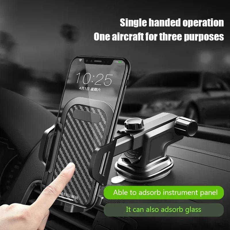 NEW Car 360°Rotate MobilePhone Holder Mount Sucker Retractable Arm Phone Bracket Universal Stand Accessories