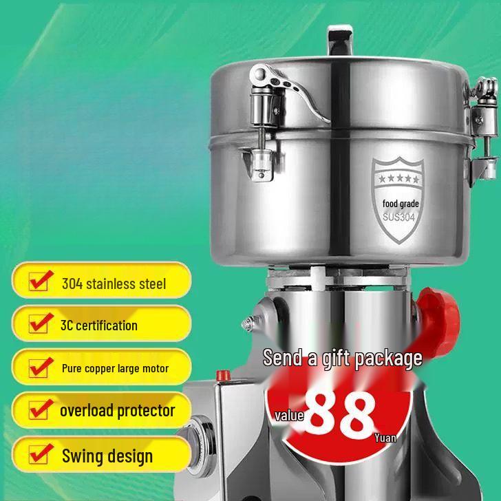 304 Stainless Steel Household Ultra-fine Grain and Cereal Grinder