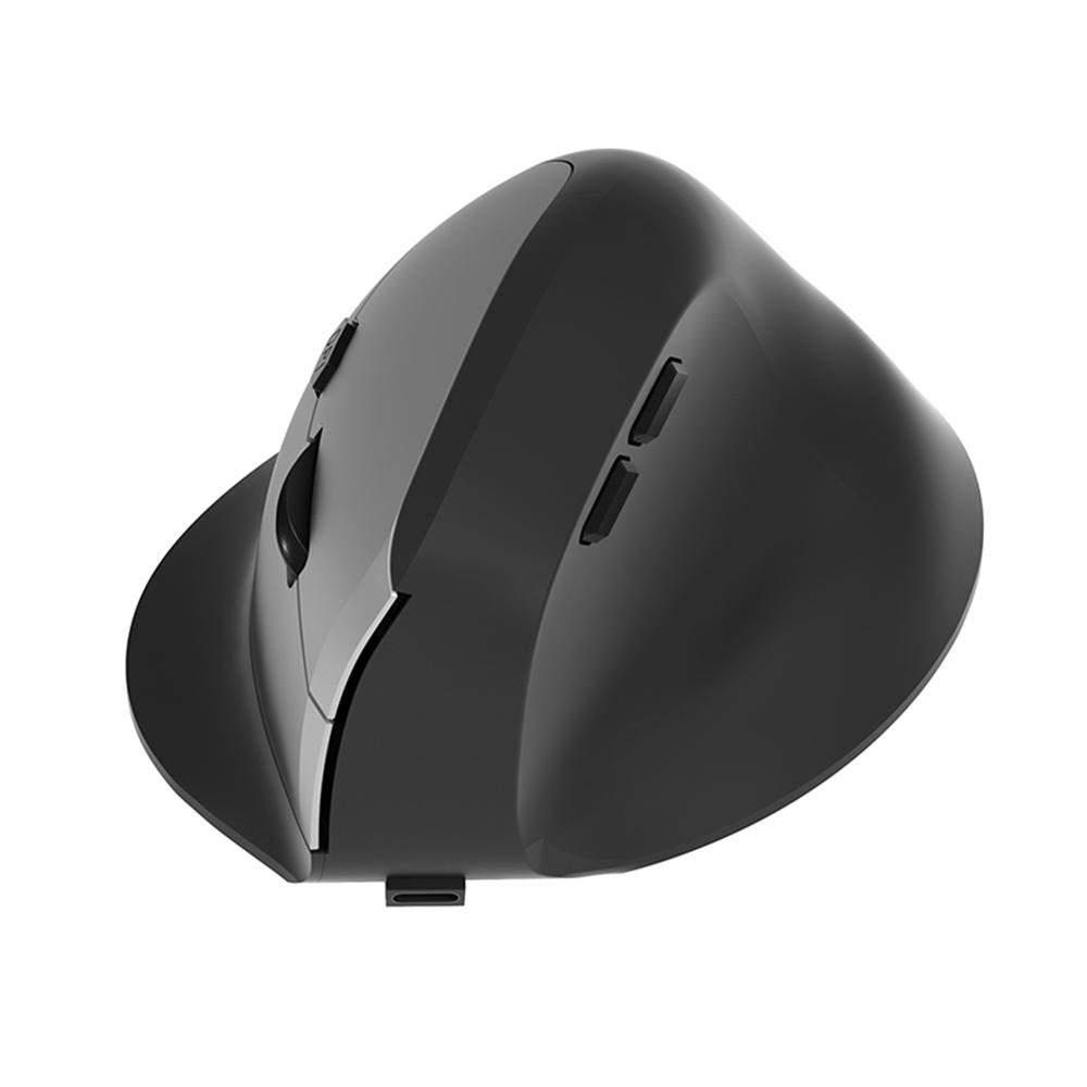 Беспроводная Bluetooth-мышь 2.4G эргономичная мышь 1600DPI 6 кнопок бесшумная перезаряжаемая мышь с USB-приемником для ПК ноутбука