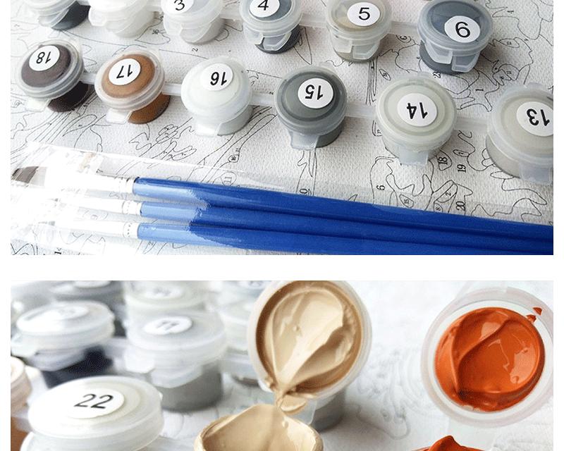 DIY Harbor Painting Kit - 40x50cm Digital Oil Painting Set