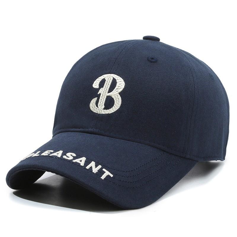 Unisex Baseball Cap With Embroidered Letter B Adjustable Sun Hat Outdoor Sports Leisure