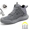 Men's Work Safety Boots Protective Indestructible Boots Anti-Slip Anti-Smashing Safety Shoes Men Security Boots