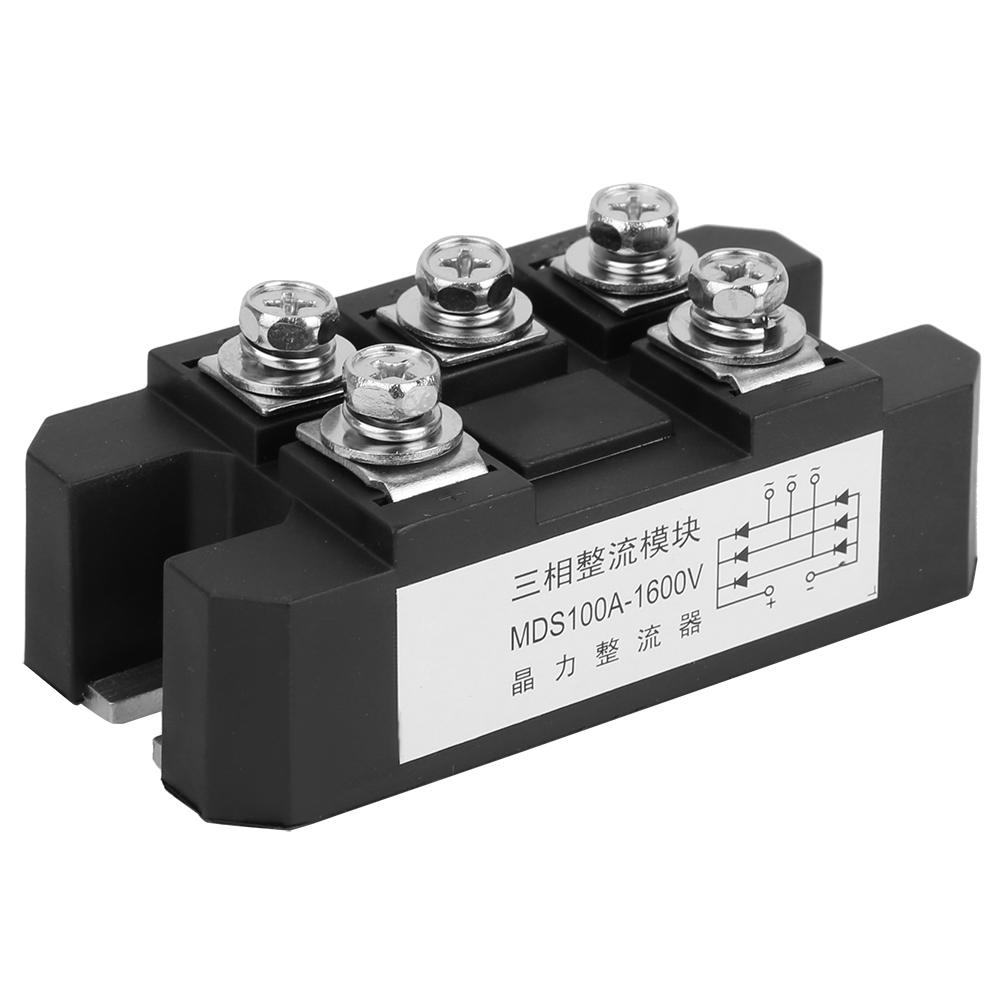 MDS 100A 1600V 5 Terminals 3 Phase Full Wave Diode Module Bridge Rectifier