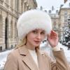 Теплая шапка из искусственного меха с ушками Плюшевая шапка Шапка-персонаж для защиты ушей Streetwear