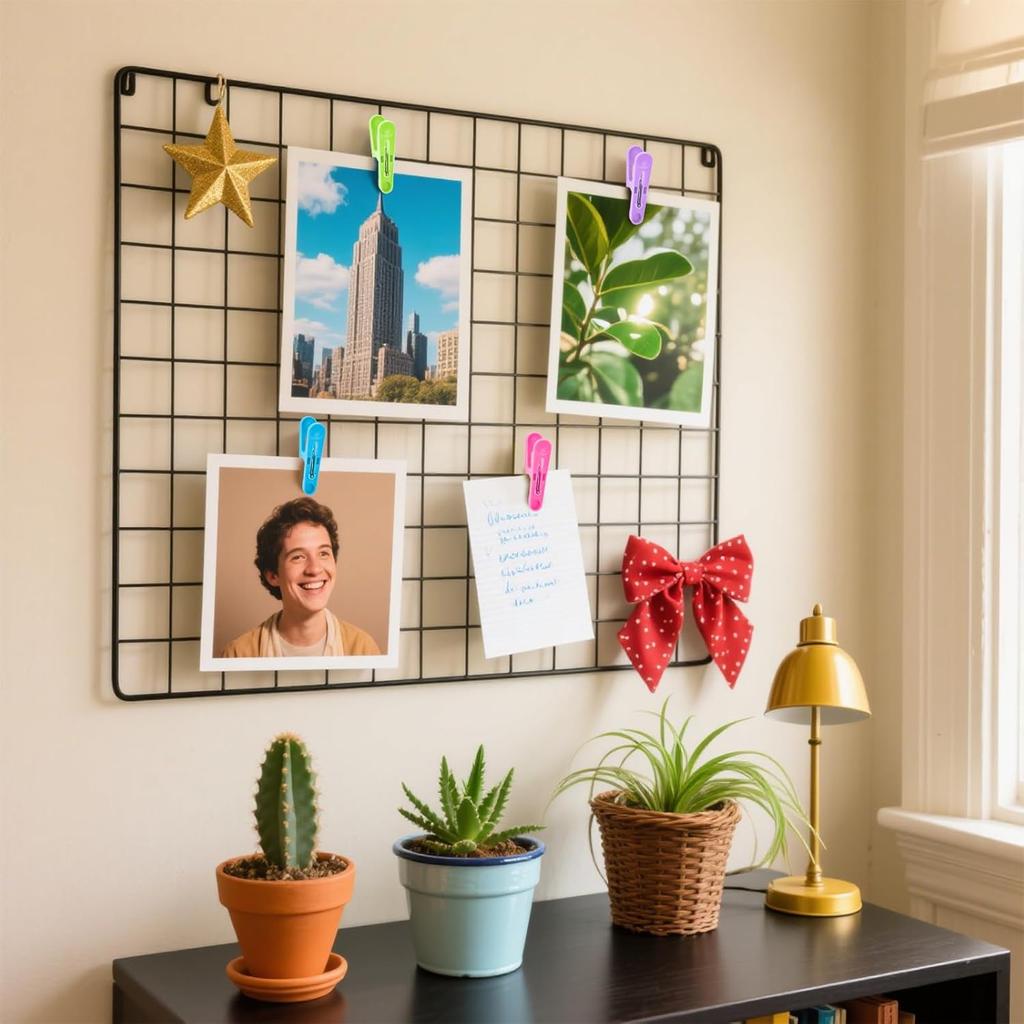 56 PCS Clothesp Plastic Colorful Small Clips, 7 Bright Colors Clothes Drying Line Pegs Mini Clothes P Clothesline Crafts Photos Paper Picture 2 inch