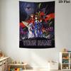 Name Custom Neon Genesis Wall Tapestry Aesthetic Wall Hanging Printed Fabric Blanket Decorative Tapestries for Bedroom Living Room Home Decor