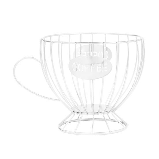 Yousheng Coffee Pods Holder Counter Organizer with Handle Spacious Capacity Quick Access Multi-Purpose Capsule Basket Coffee Bar Accessories