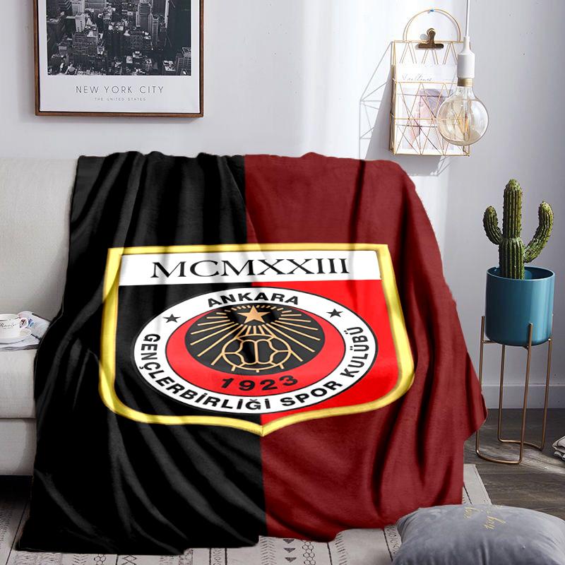 Genkelbigli Club Sports Blanket Flannel Throw for Sofa, Indoor, Camping, Living Room, Office, Chair, And Bed Soft Birthday Gift