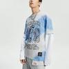 Спортивная модная коллекция Li Ning Футболка Унисекс Синий AHSR895-1