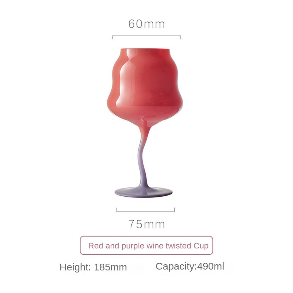 Cream Goblet Medieval Retro Crystal Glass Home Decorative Cup Sparkling Wine Glass Juice Cup for Cold Drink