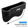 Для автомобиля Jeep Светодиодные фонари Ящик для хранения за сиденьем Держатель для стакана с USB-зарядкой Для Jeep Grand Cherokee Wrangler JK Gladiator Compa