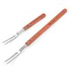 Roaster Kitchen Outdoor Portable Wooden Handle Carving Fork Barbecue Tool BBQ Accessories Meat Fork
