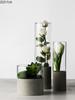 Modern Glass Vase Creative Tabletop Vases Thydroponic Containers Flower Pot Home Decor Crafts Wedding Decoration