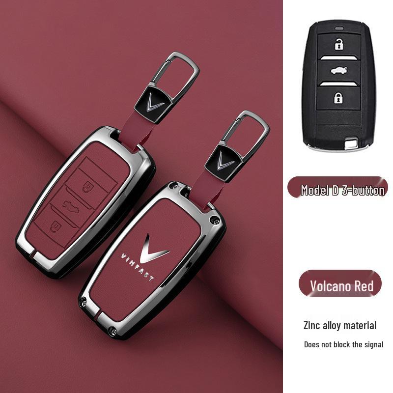 Китайский чехол для ключа для Vinfast Zhonghua V5 Junjie H530 - Металлический корпус с пряжкой от потери