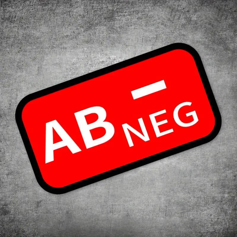 Водонепроницаемая виниловая наклейка с группой крови, Красный A/B/AB/O POS NEG Графическая декаль, Универсальное DIY украшение для Авто Мотоцикла Шлема