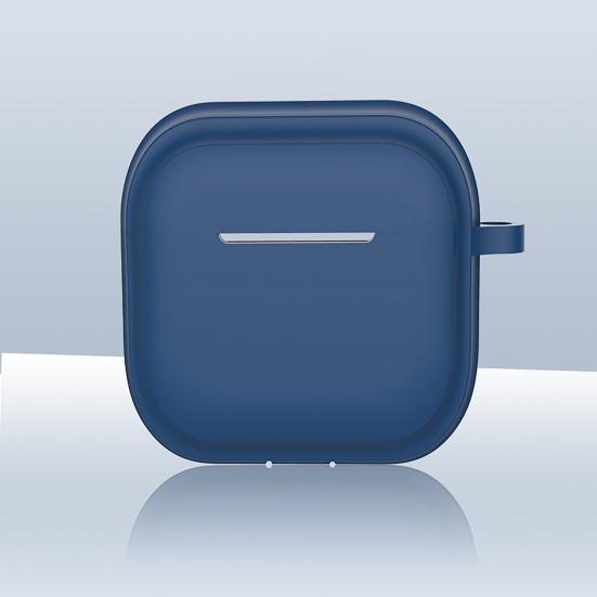Защитный чехол для Airpods 4 (2024) Мягкий силиконовый чехол для наушников с зажимом для переноски, пылезащитный, с защитой от падения, легко заряжаемый, портативный, пылезащитный