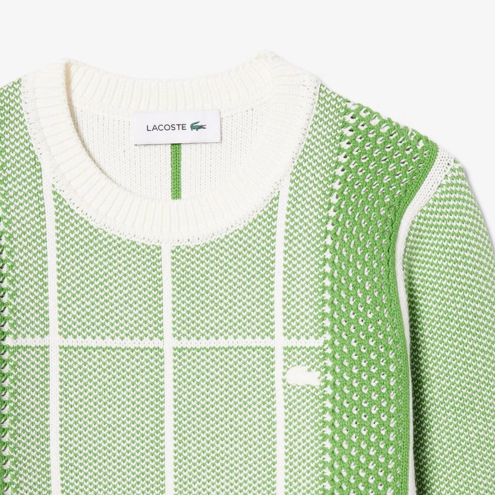 [lacoste] Women's Tennis Court Jacquard Sweater AF9867-56G4IN