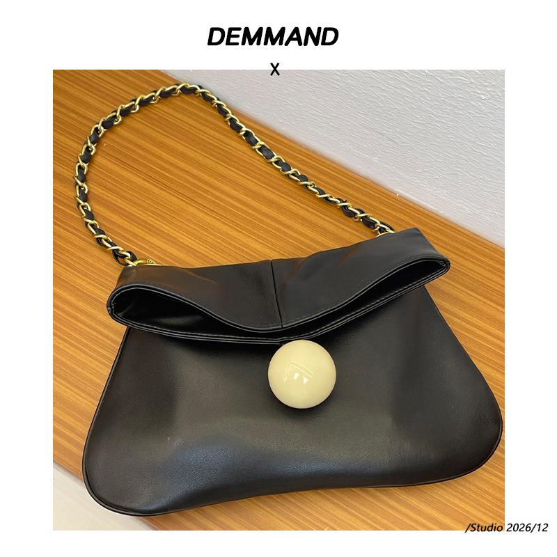 New high-end bow handbag, runway high-end style, single-shoulder crossbody bag, European and American style bucket bag